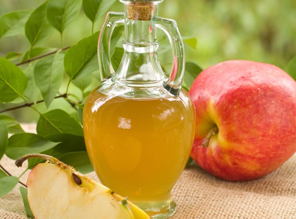 Vinaigre de cidre de pomme pour les varices